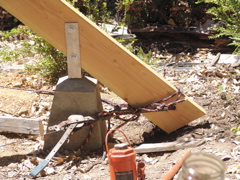 Rear of Three Pillar Supports